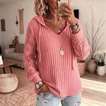 Elegant Lace Hoodie Cardigan