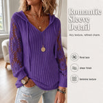 Elegant Lace Hoodie Cardigan