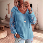 Elegant Lace Hoodie Cardigan