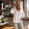 Elegant Lace Hoodie Cardigan