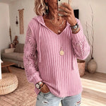 Elegant Lace Hoodie Cardigan