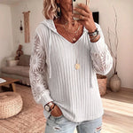 Elegant Lace Hoodie Cardigan