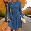 Long-Sleeved Knit Fall Dress