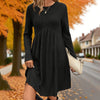 Long-Sleeved Knit Fall Dress