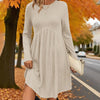 Long-Sleeved Knit Fall Dress
