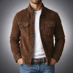 Men’s Vintage Suede Utility Jacket