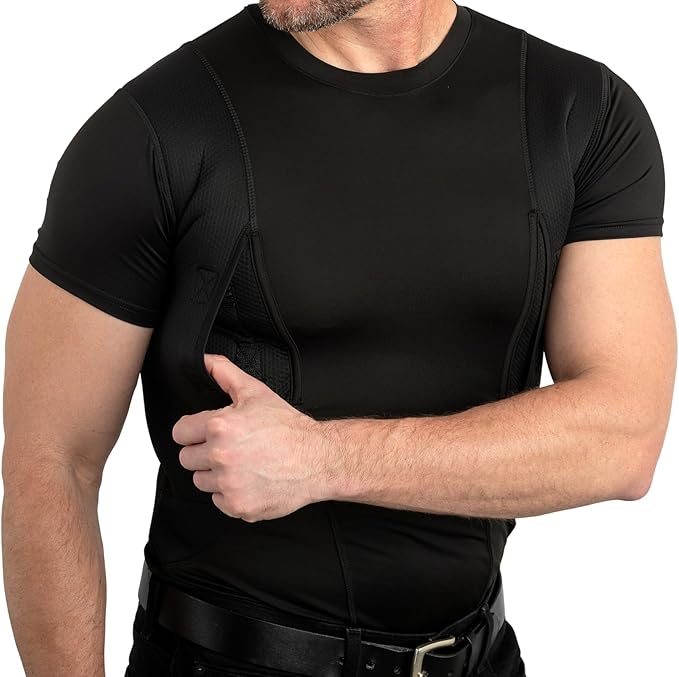 Shadow Carry Tee fit and storage detail