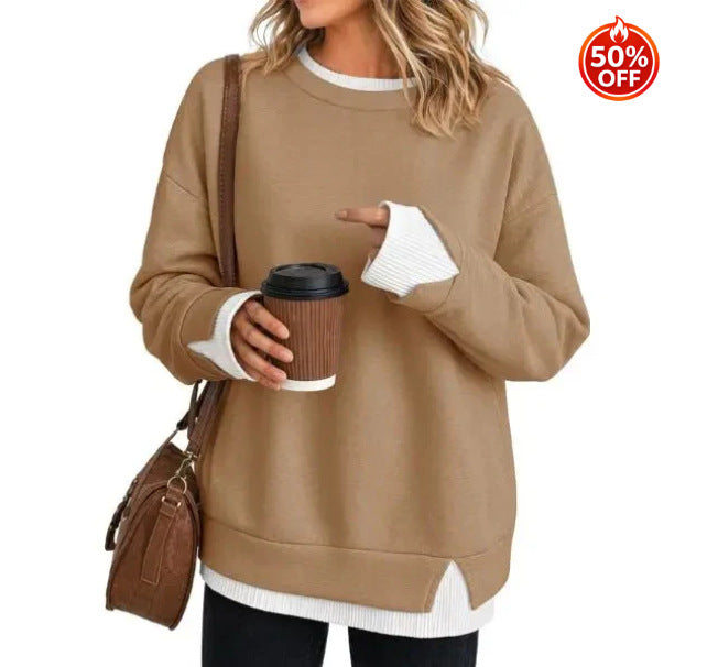 Women's Relaxed Layered Long-Sleeve Sweatshirt - product image 8