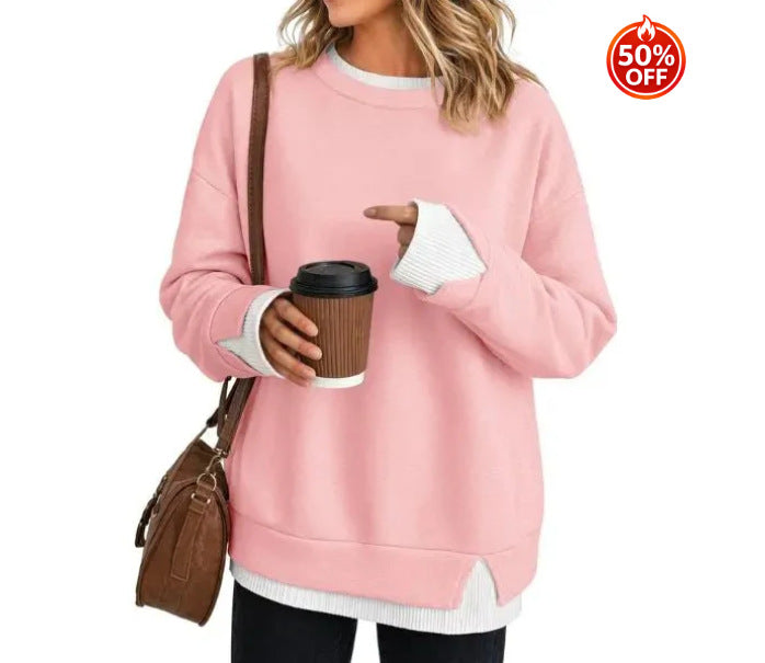 Women's Relaxed Layered Long-Sleeve Sweatshirt - product image 10