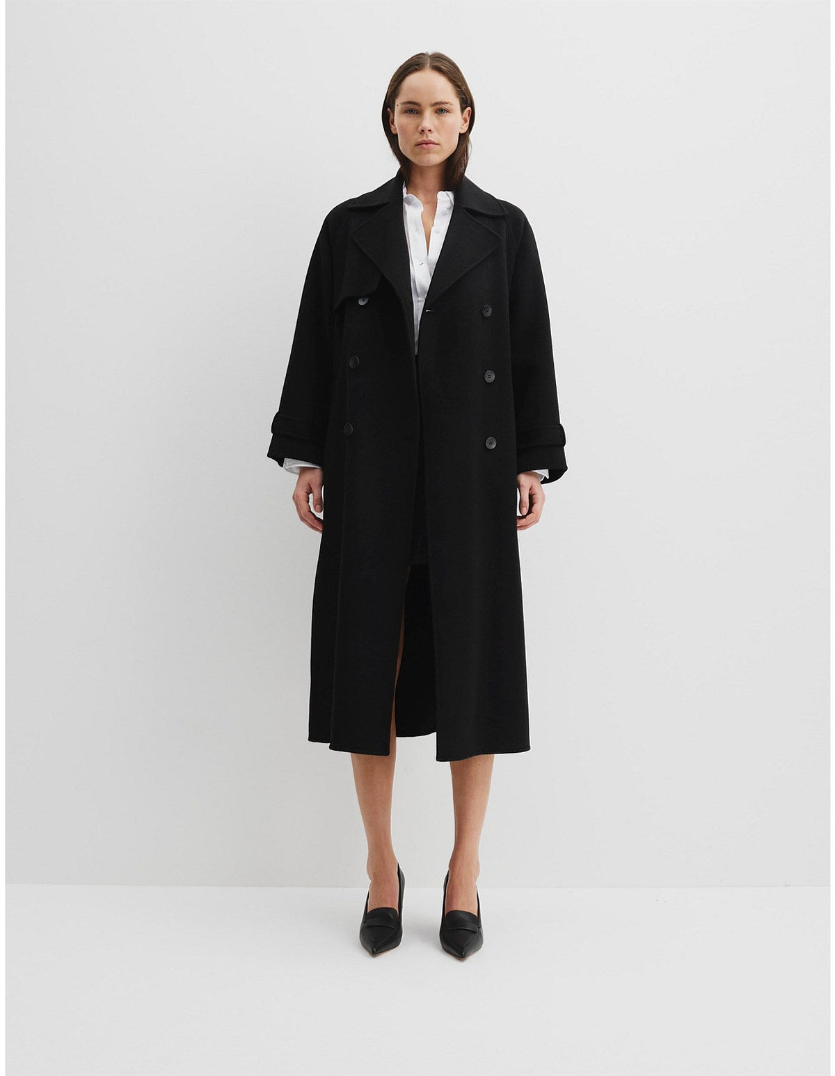 Elegant Brown Trench Coat