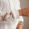 Elegant Lace Hoodie Cardigan