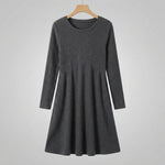Long-Sleeved Knit Fall Dress