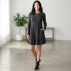 Long-Sleeved Knit Fall Dress