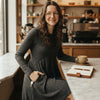 Long-Sleeved Knit Fall Dress